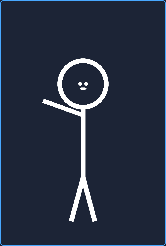 Kai stick figure cheering