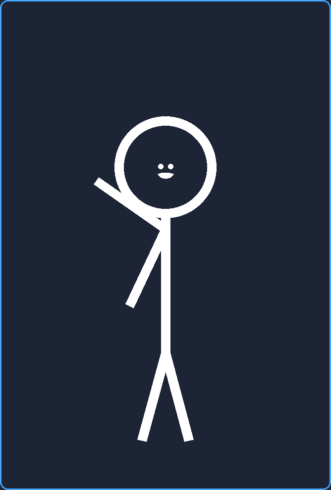 Kai stick figure waving